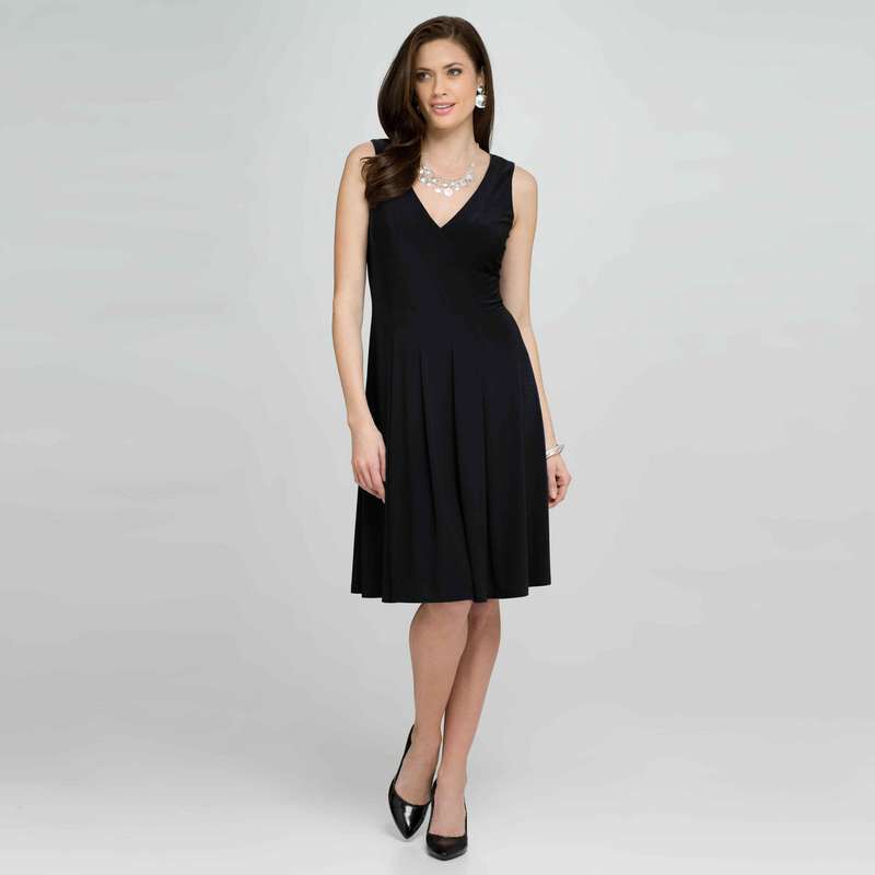 V-Neck Dress (Plus), , large