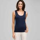 Sleeveless Scoop Neck Shell, , small