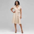 Cap Sleeve Wrap Dress., , small