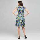 Floral Ruffly Seam Party Dress, , small