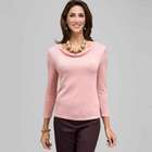 3/4 Sleeve Solid Drape Neck Sweater, , small