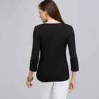 3/4 Sleeve V-Neck Top, , small