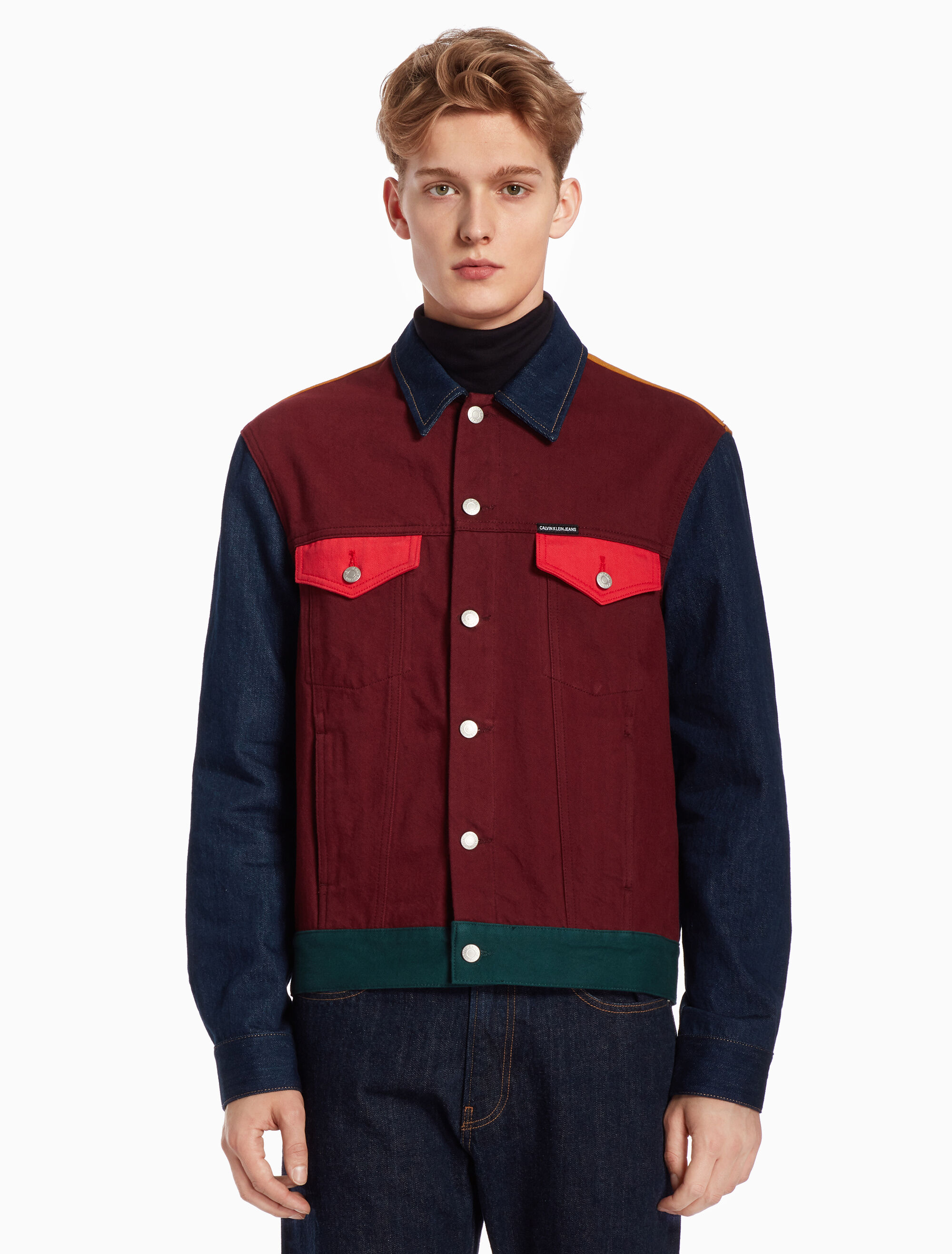 Calvin klein denim trucker jacket Clearance