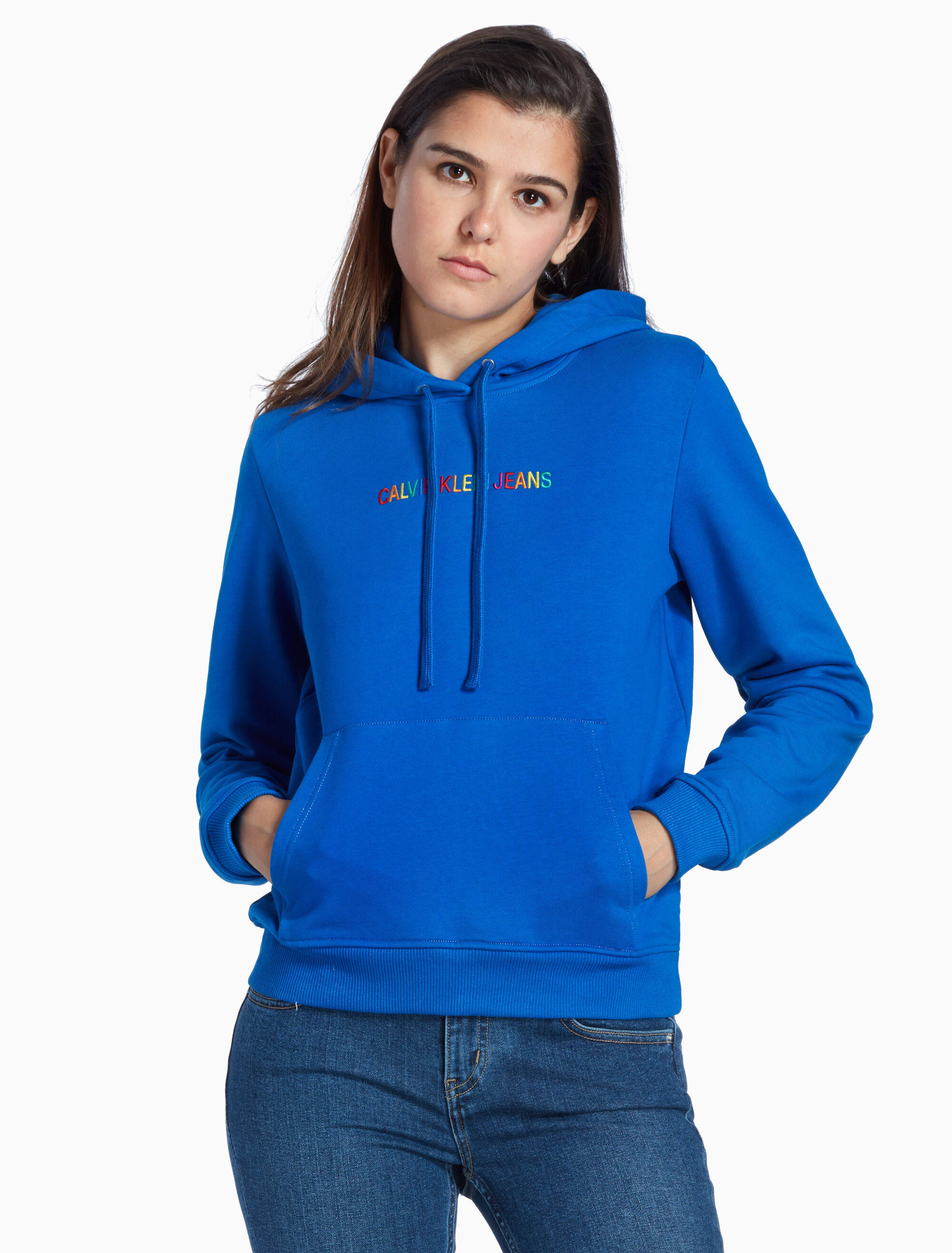 calvin klein rainbow hoodie