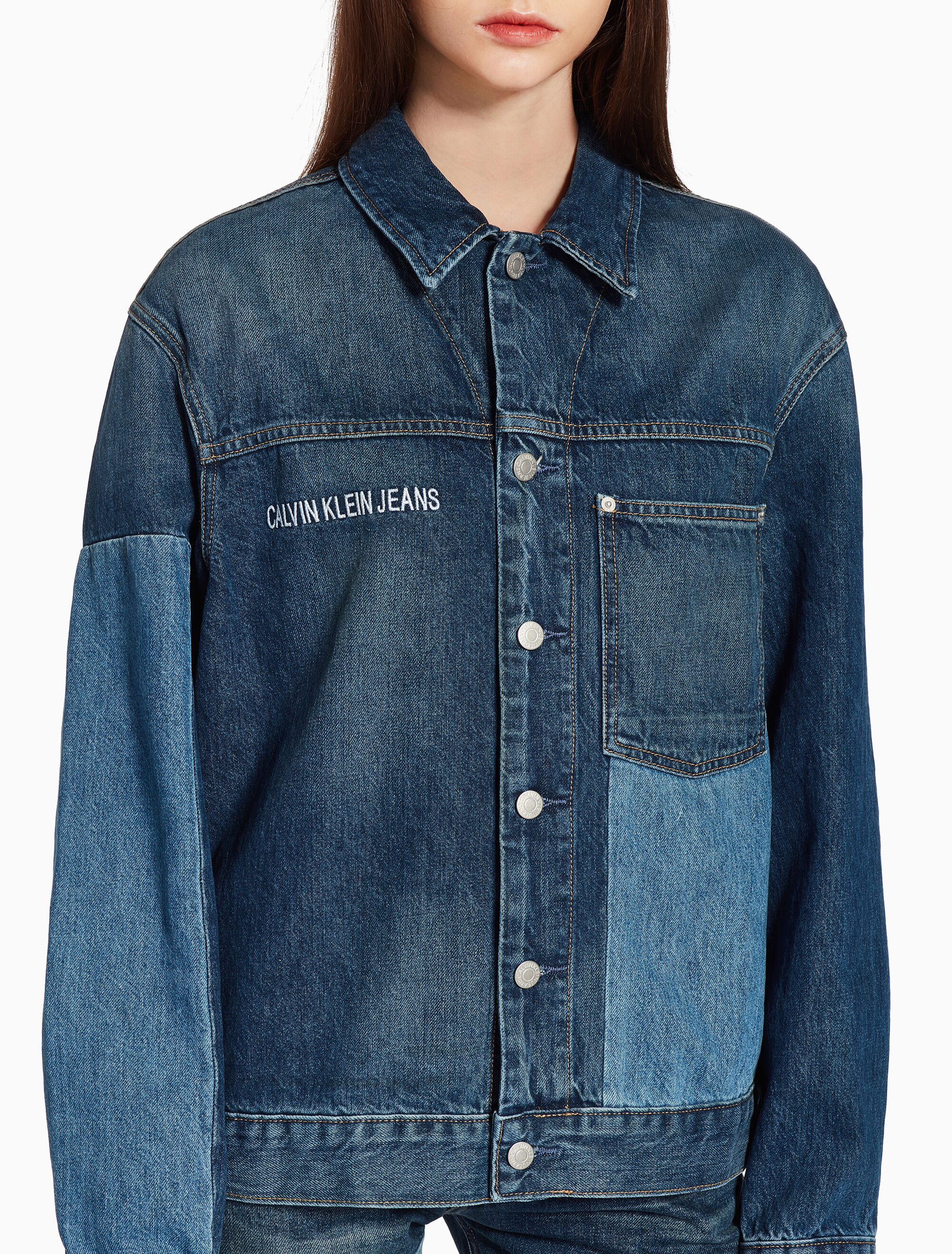 calvin klein patchwork jacket