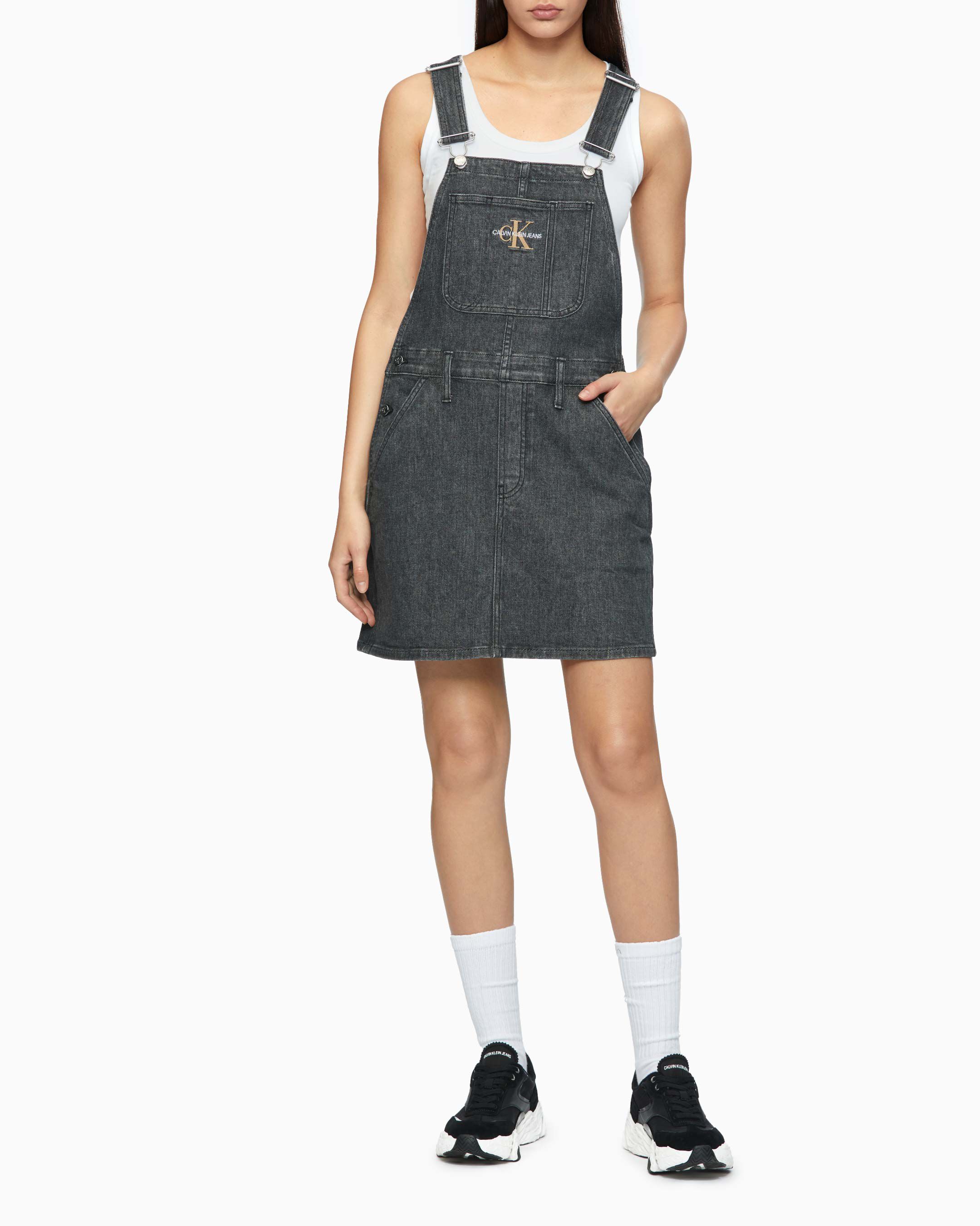 calvin klein dungaree dress
