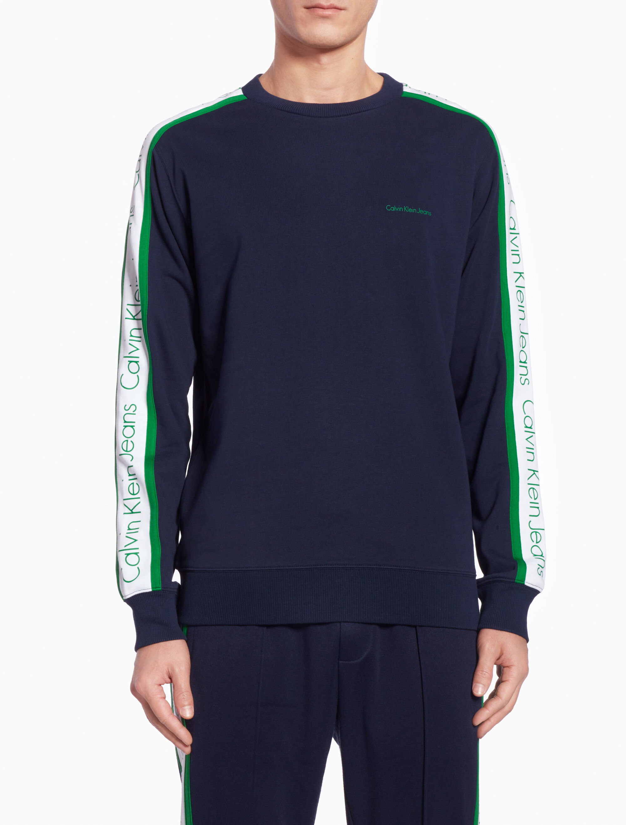 BUY SIDE STRIPE LONG SWEATSHIRT