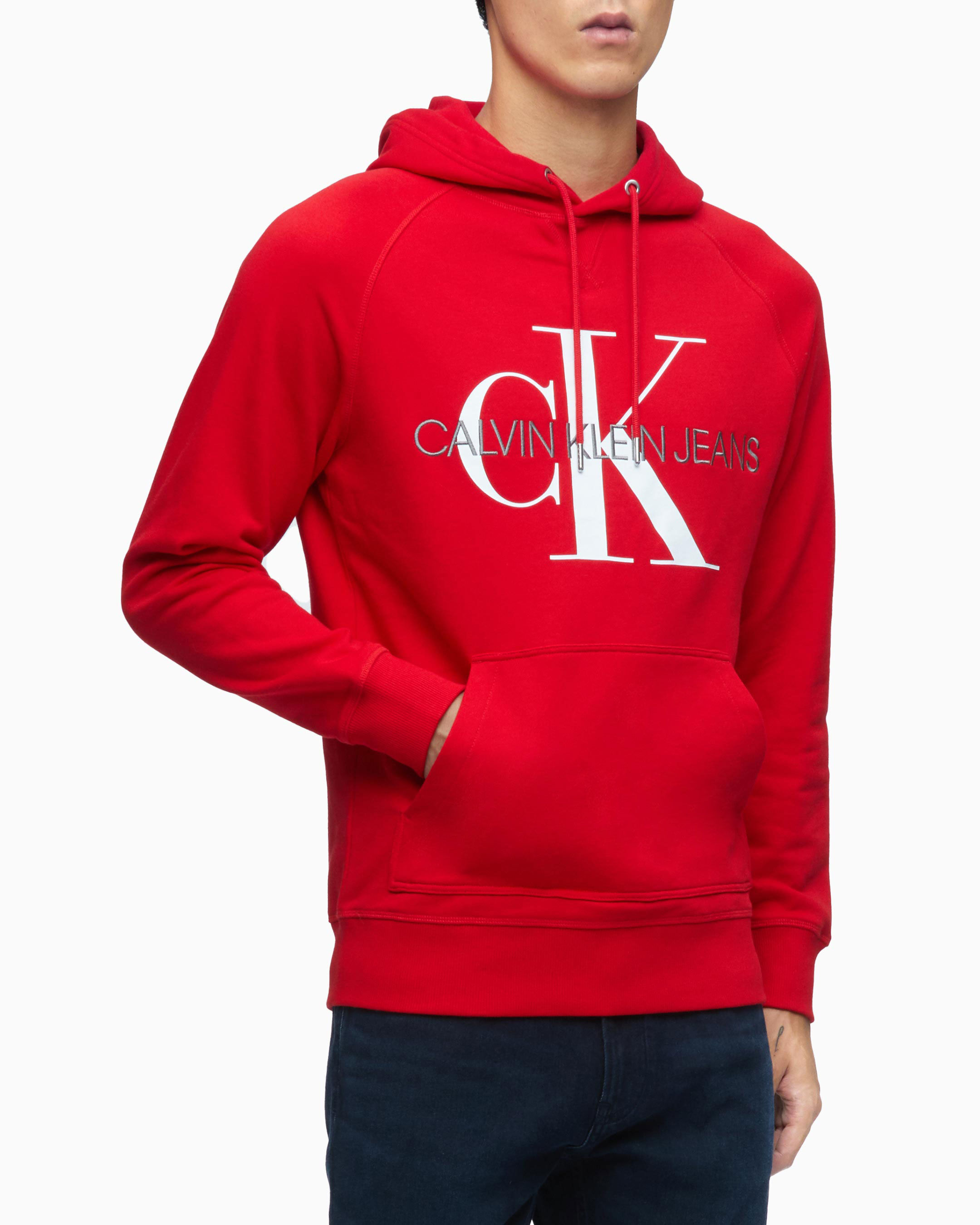 calvin klein sweatshirt red