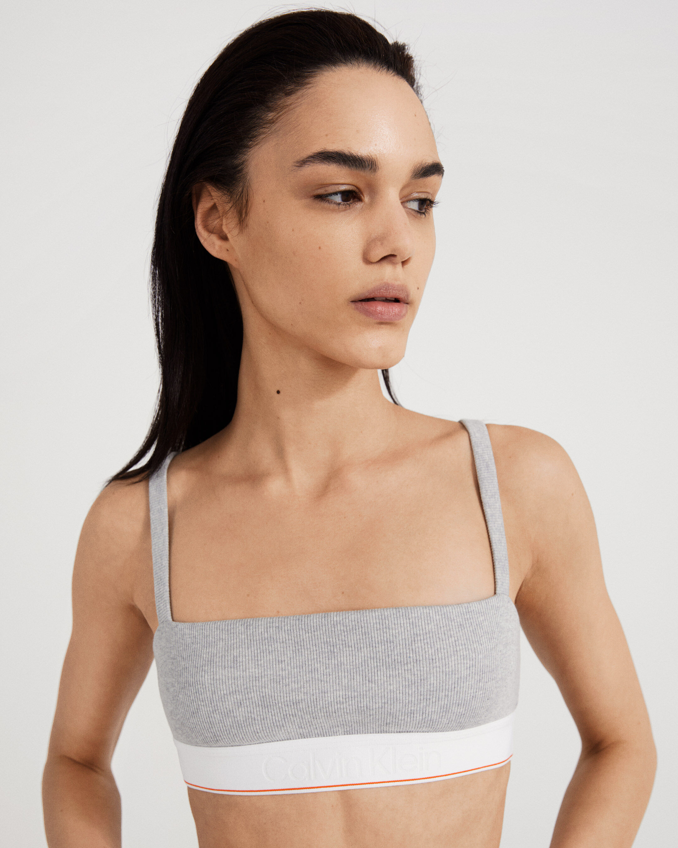 Organic cotton stretch bandeau bralette clearance