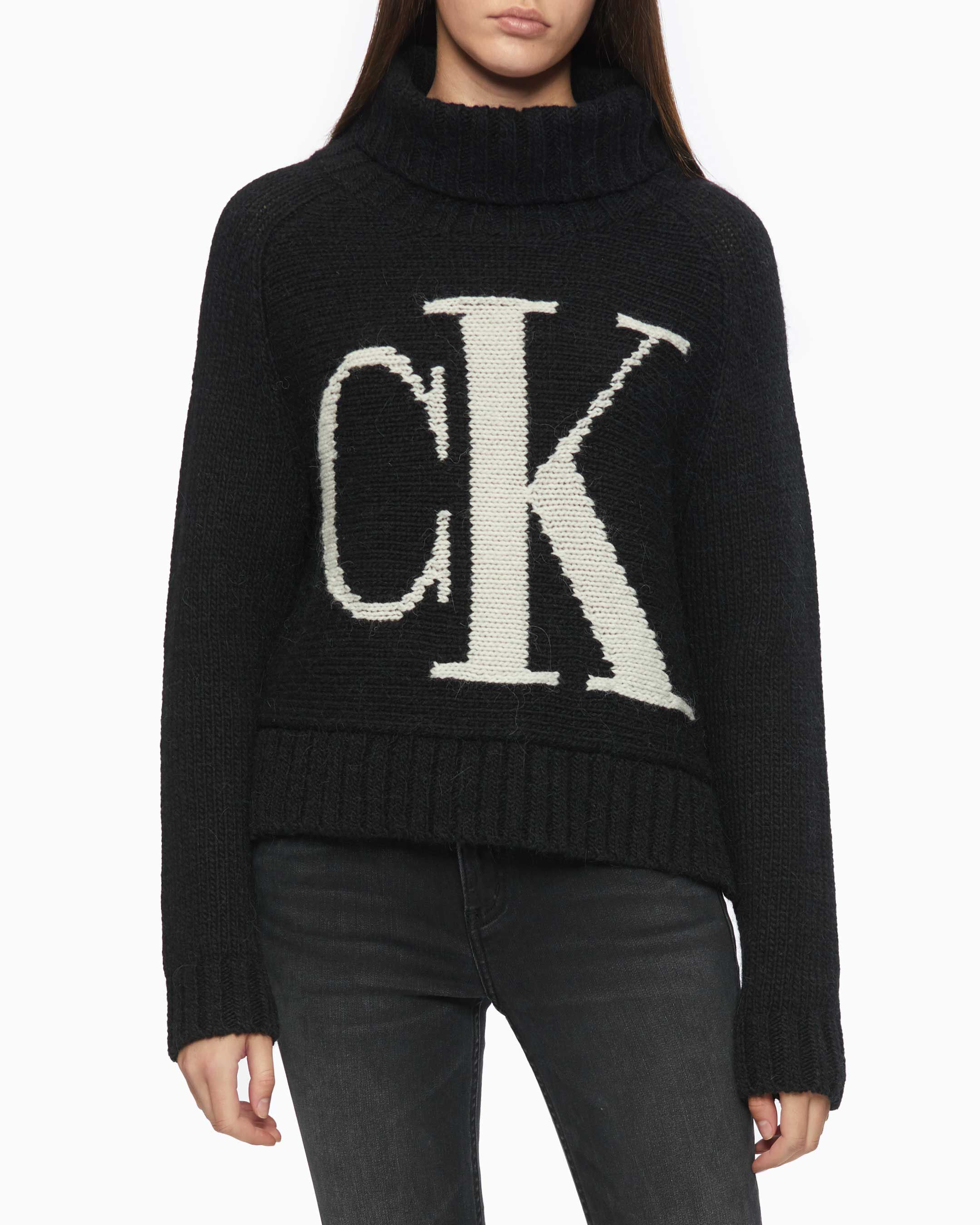 Calvin klein roll neck sweater clearance