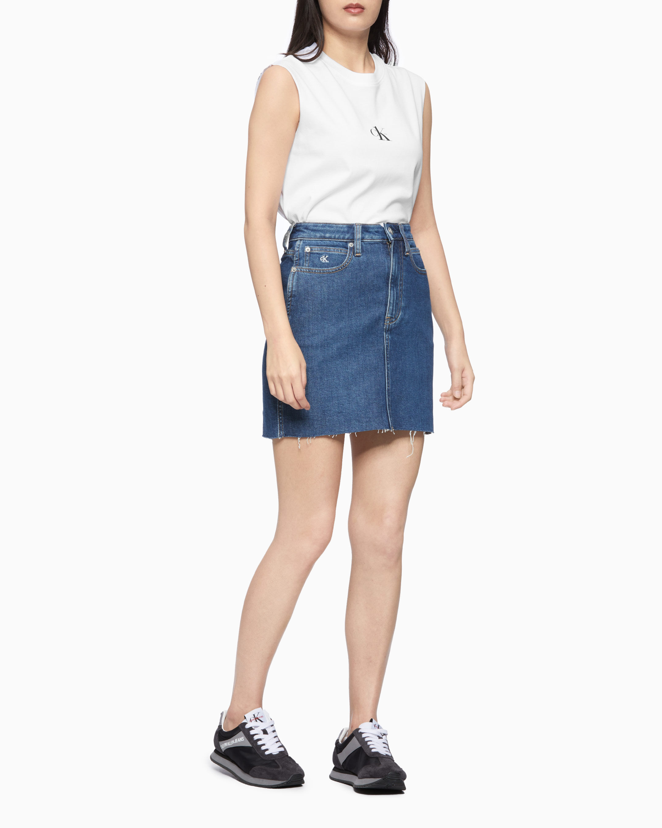 Calvin klein high rise mini skirt clearance