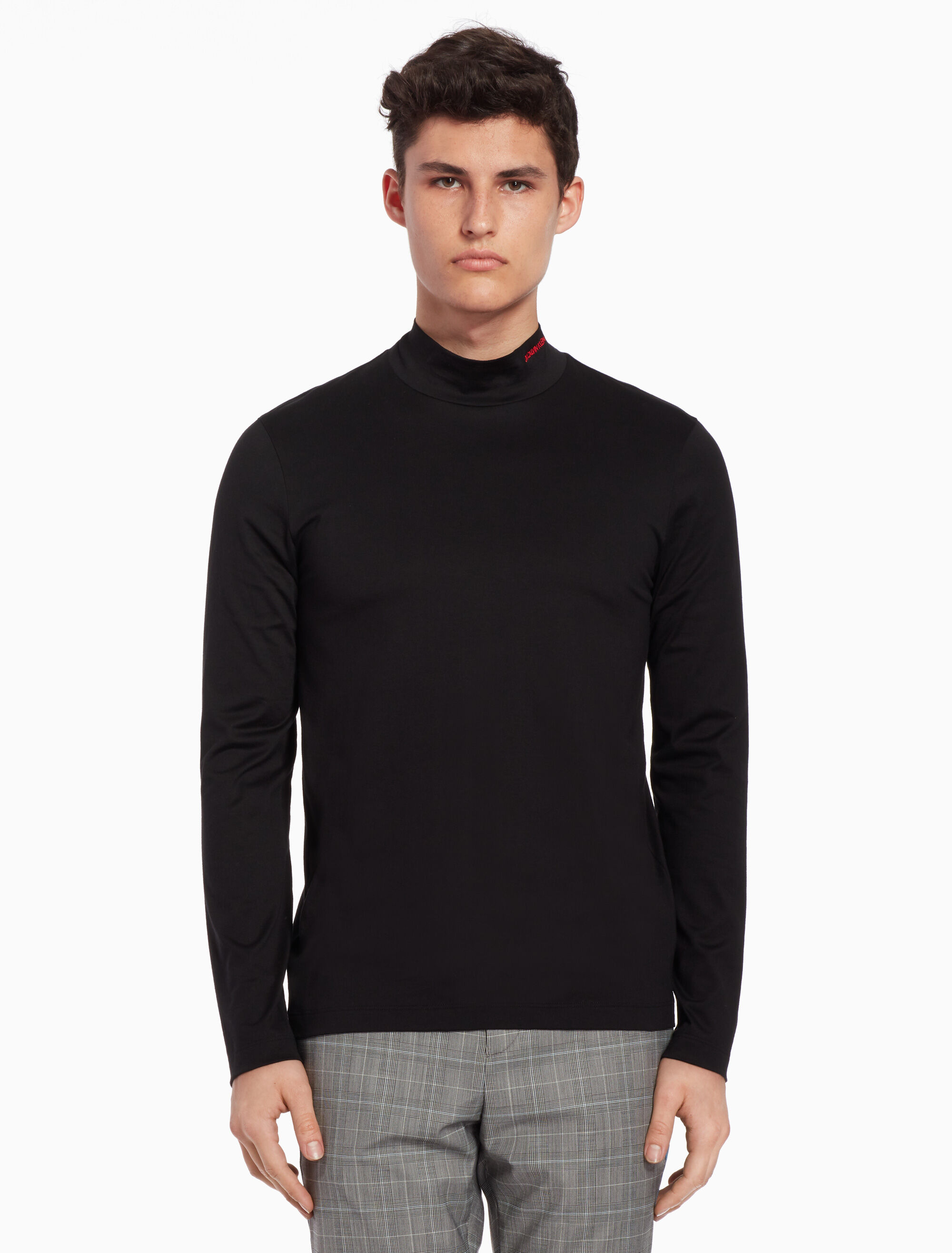 calvin klein high neck t shirt