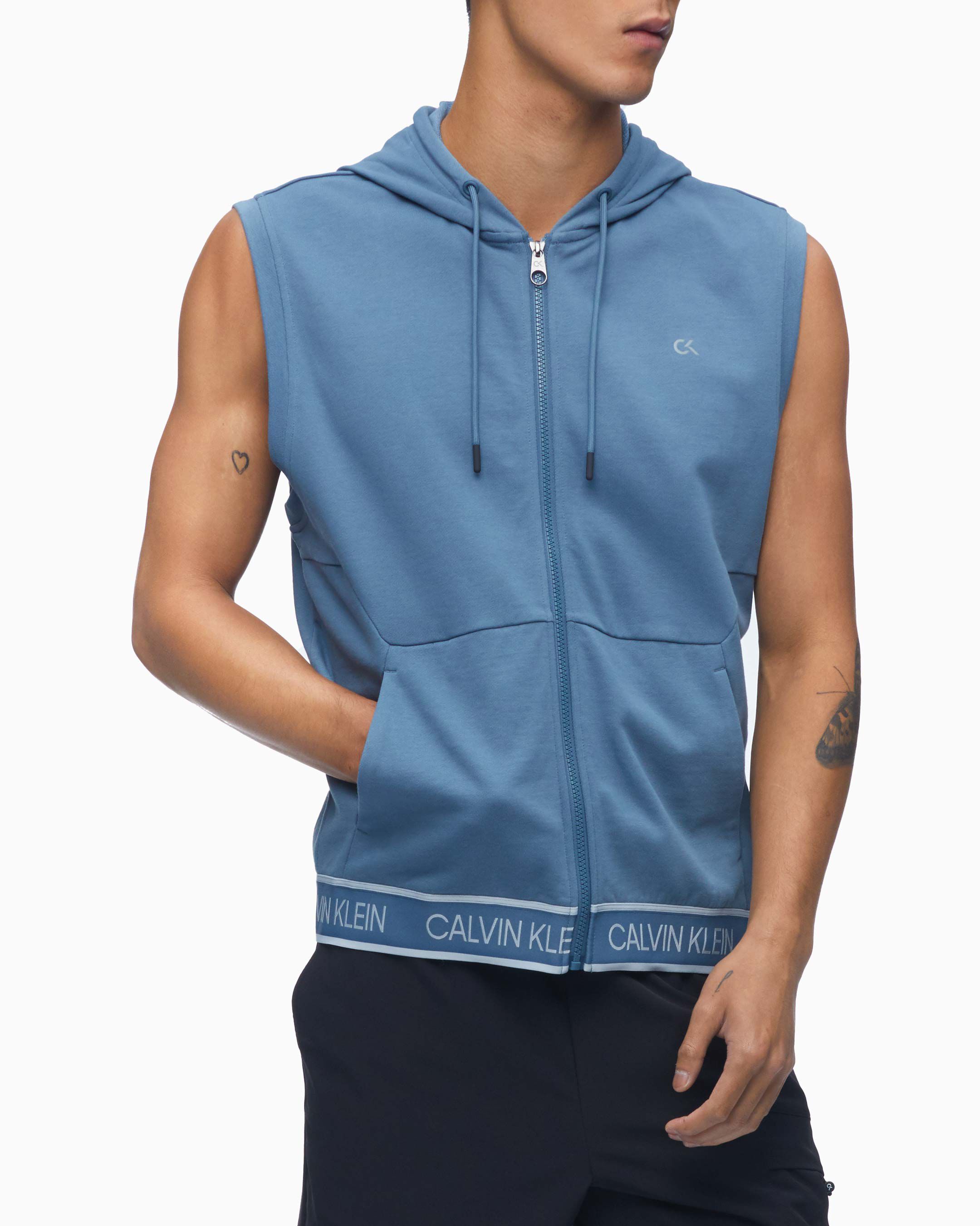 Calvin klein sleeveless vest clearance