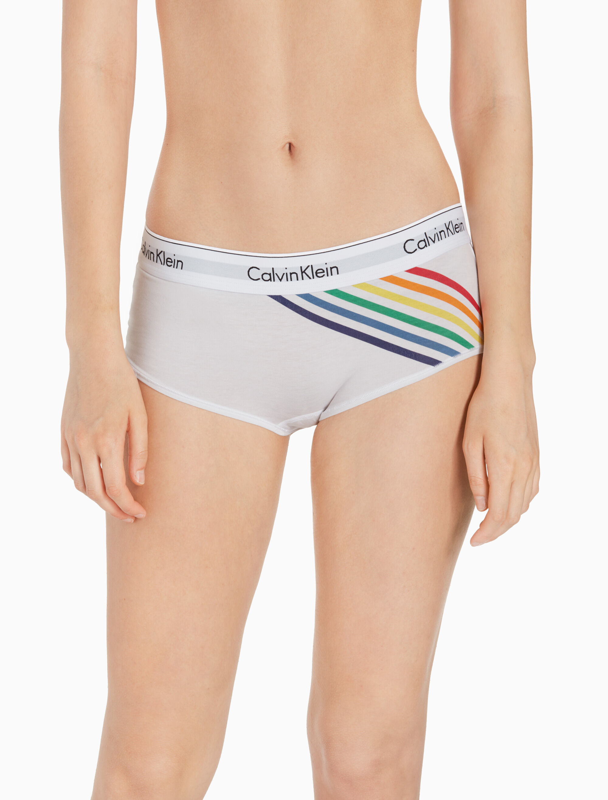 RAINBOW STRIPE BOYSHORT - Calvin Klein