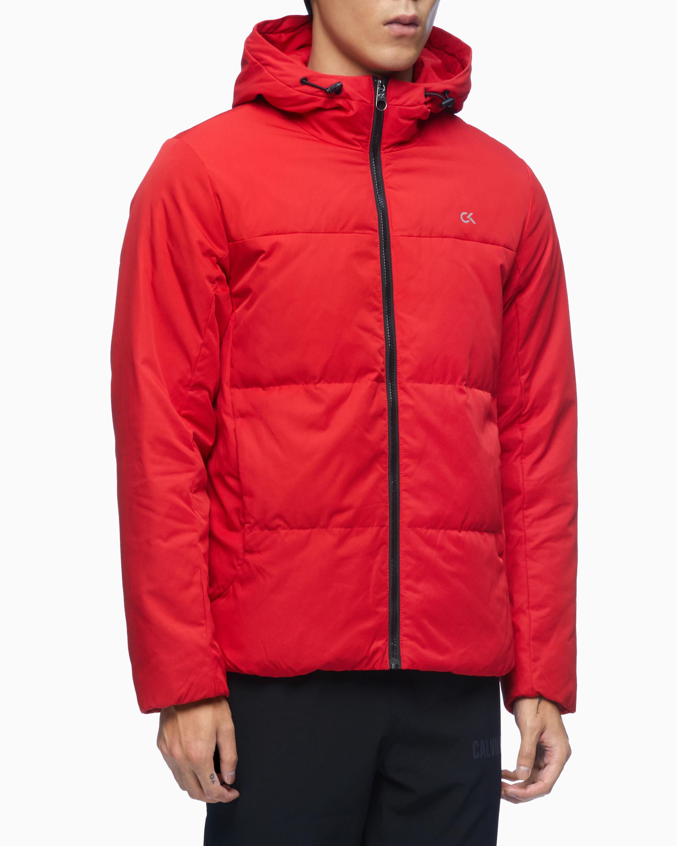 calvin klein windbreaker red