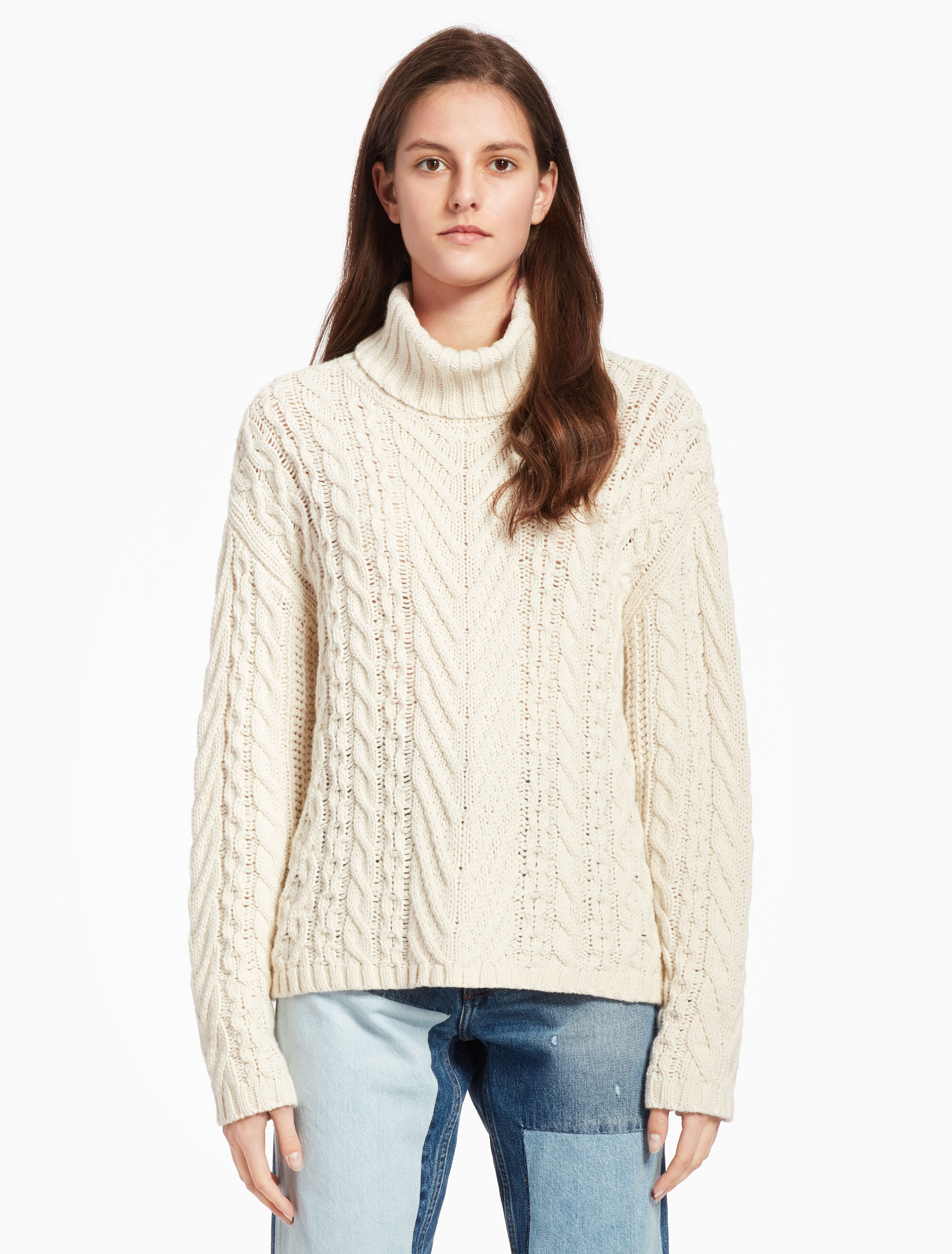 Calvin klein cable knit sweater clearance