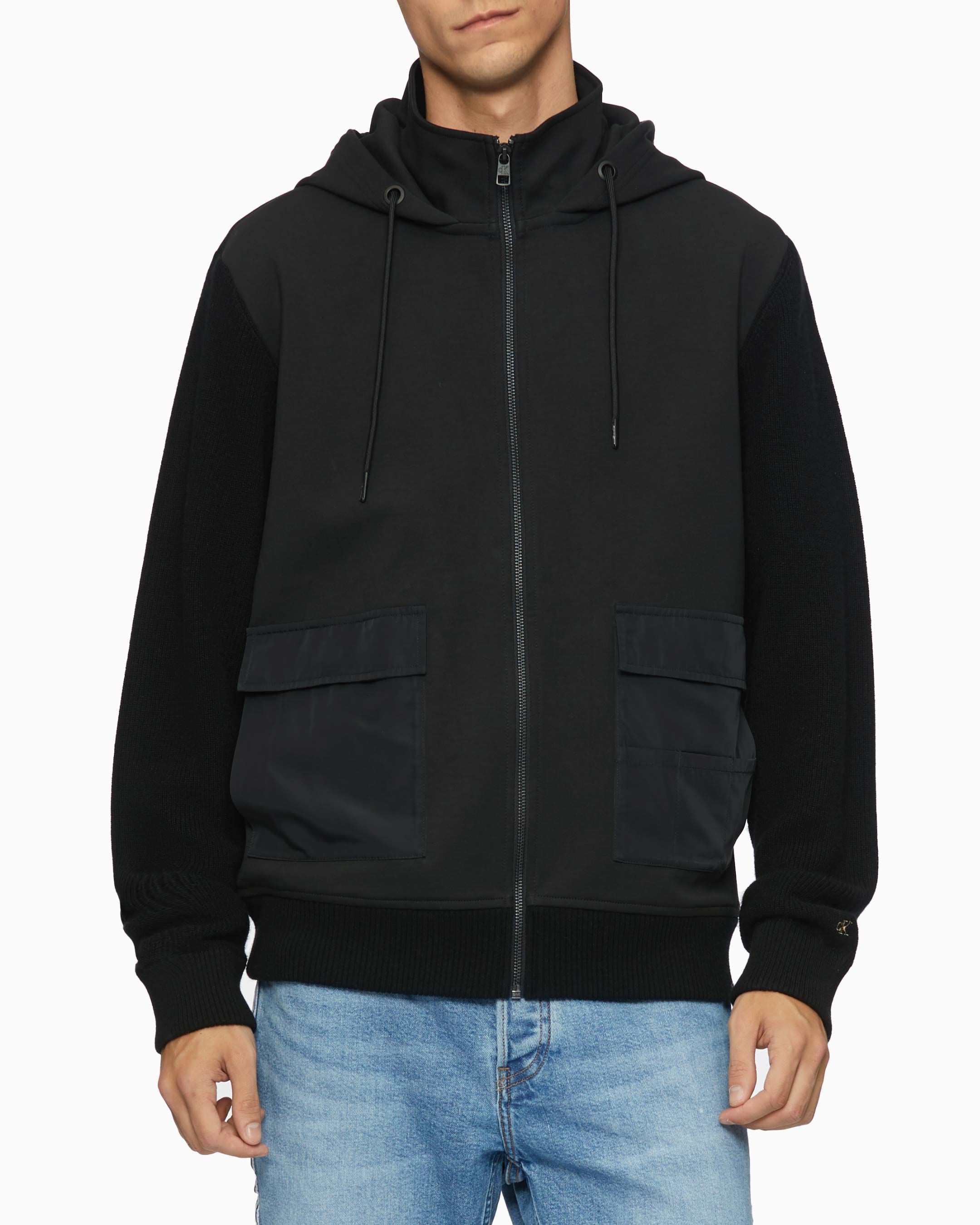 Calvin klein zip up sweater clearance