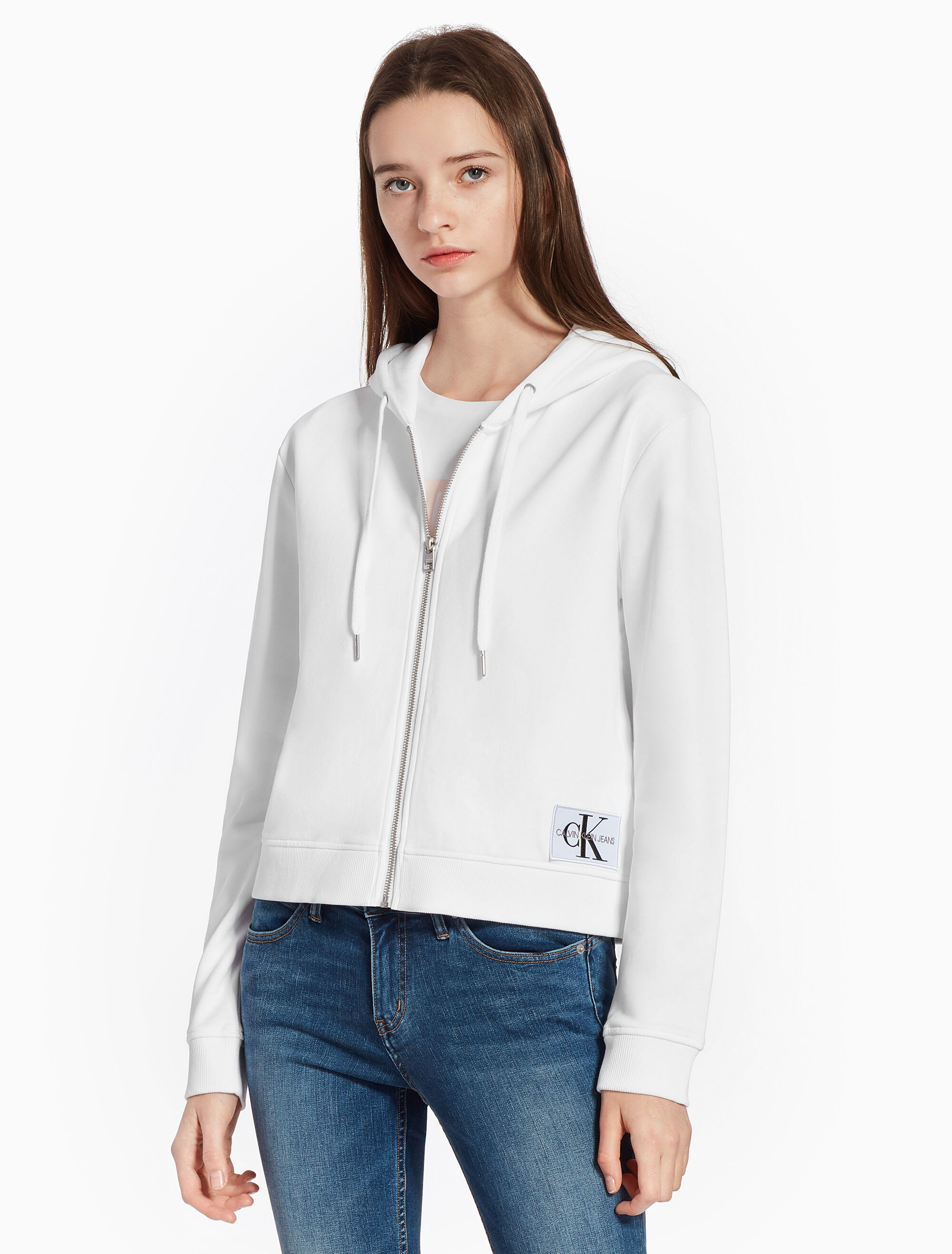 calvin klein jeans zip up hoodie