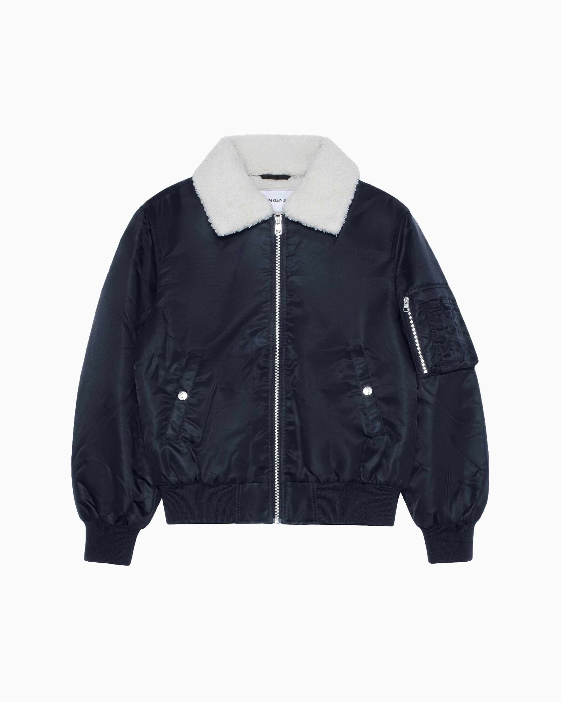 calvin klein shearling jacket