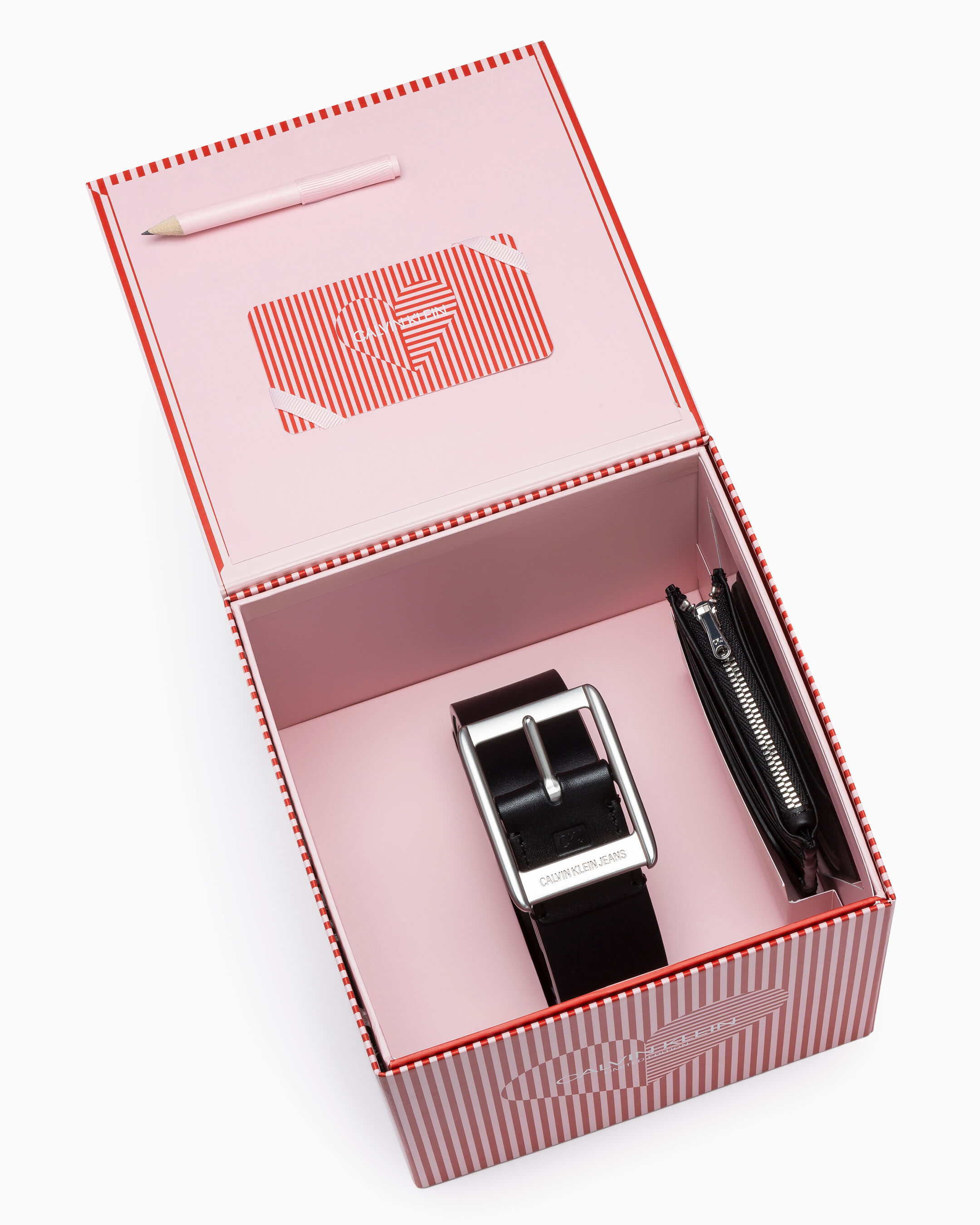Calvin klein leather belt & wallet set Clearance