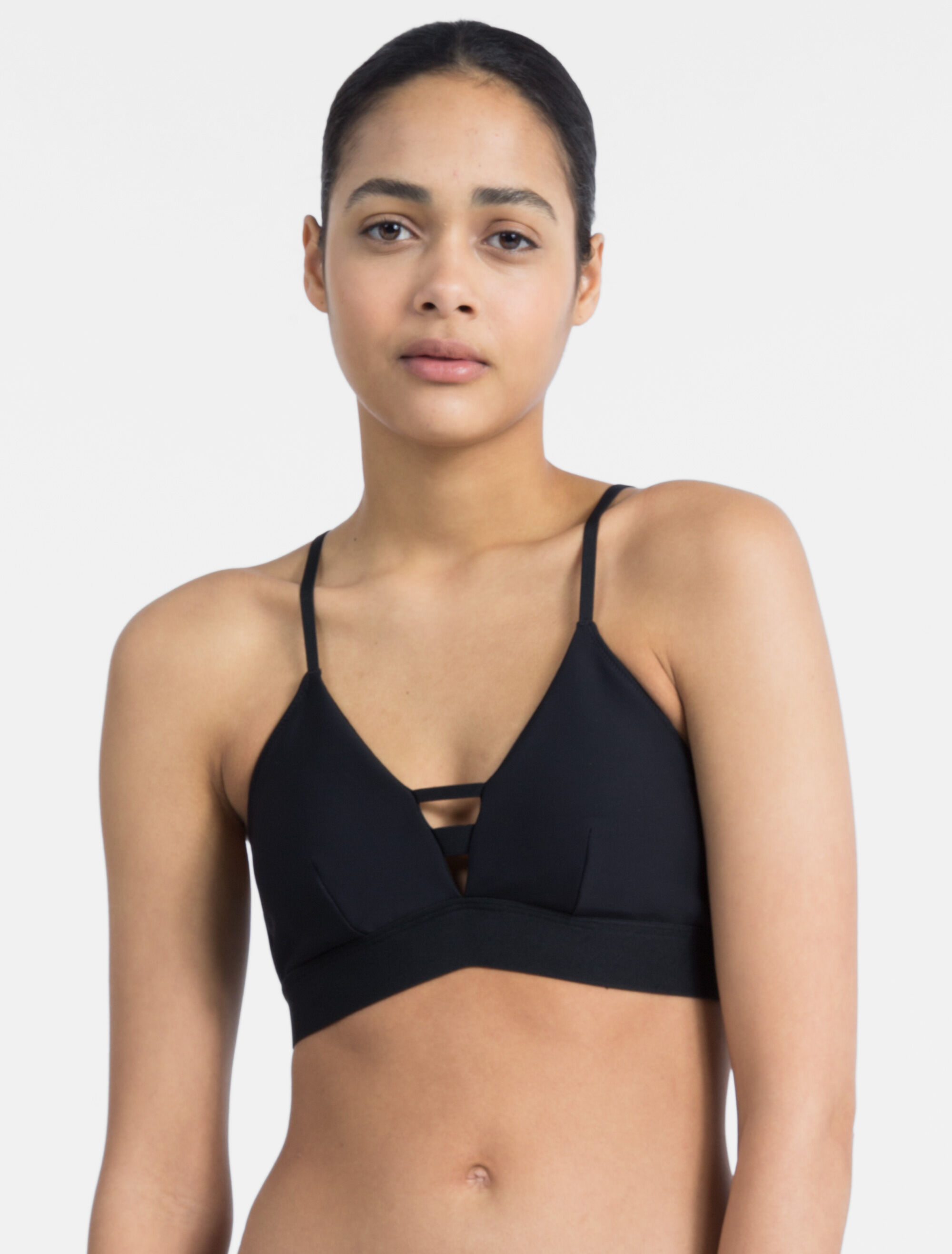 calvin klein fixed triangle bikini top