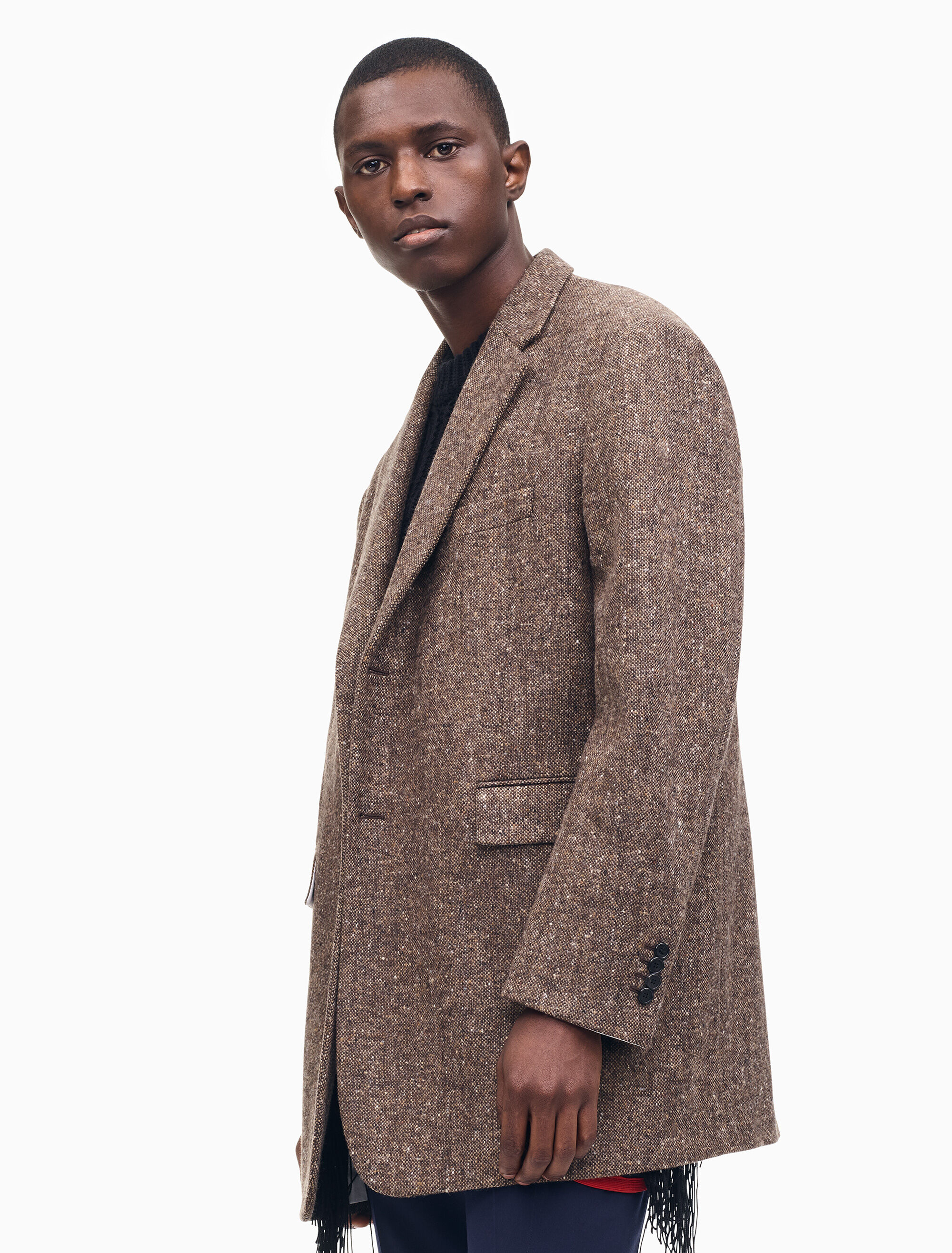 calvin klein tweed blazer