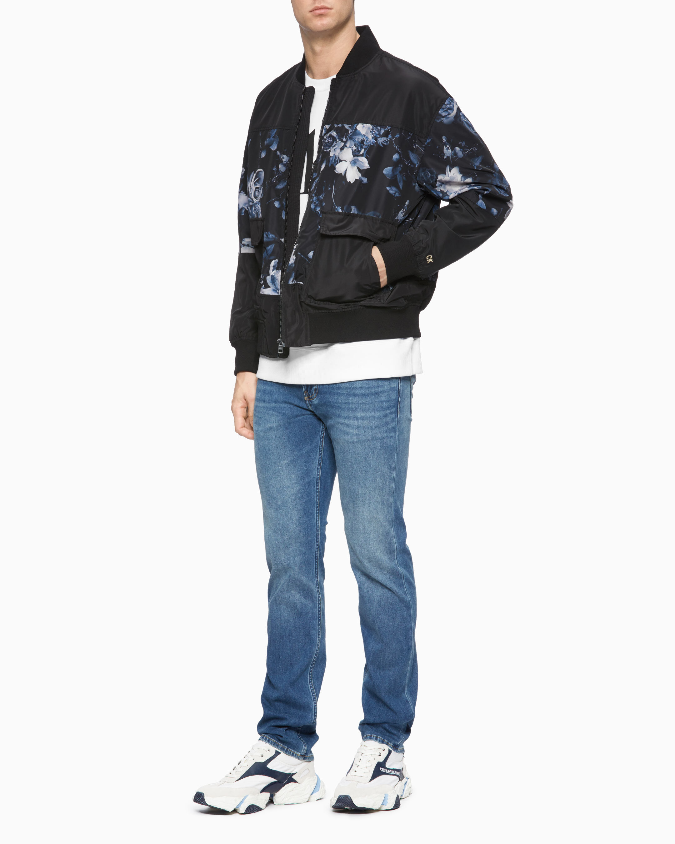 calvin klein floral jacket