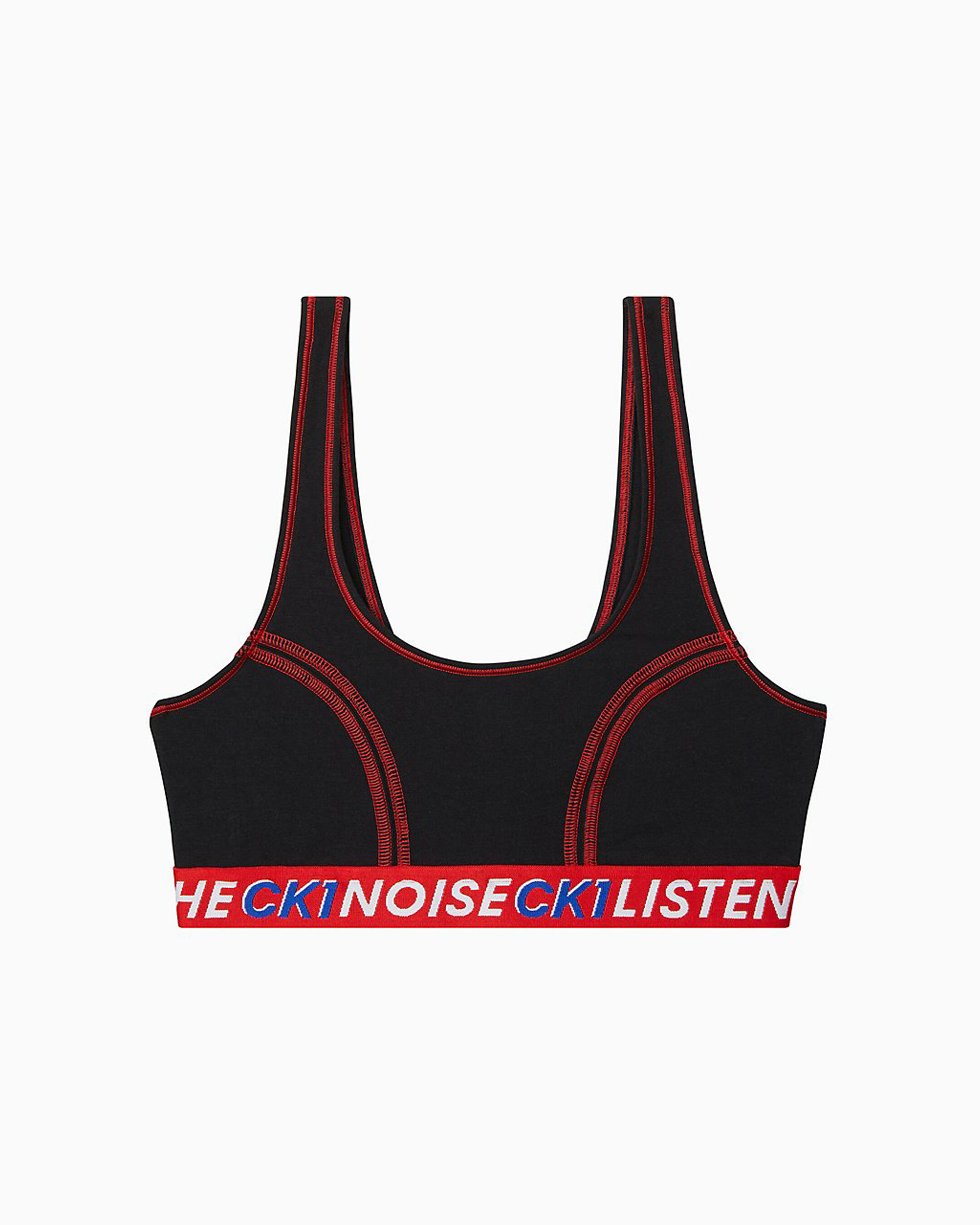 red calvin klein bralette