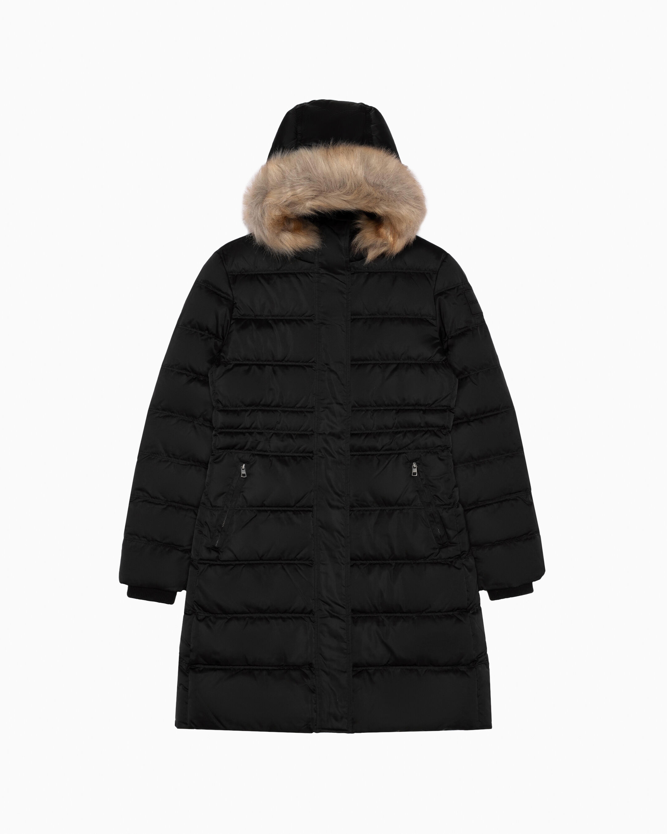 calvin klein jeans down long puffer coat