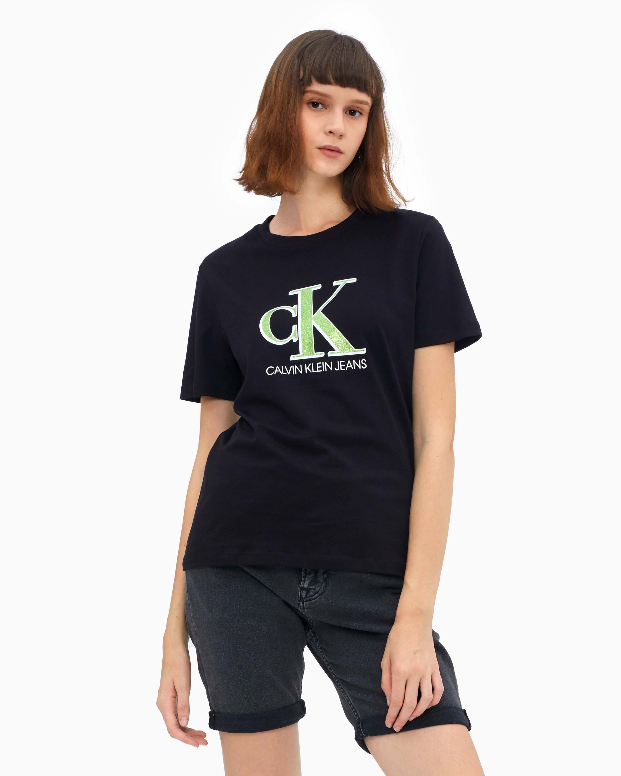 T shirt calvin klein noir femme Clearance