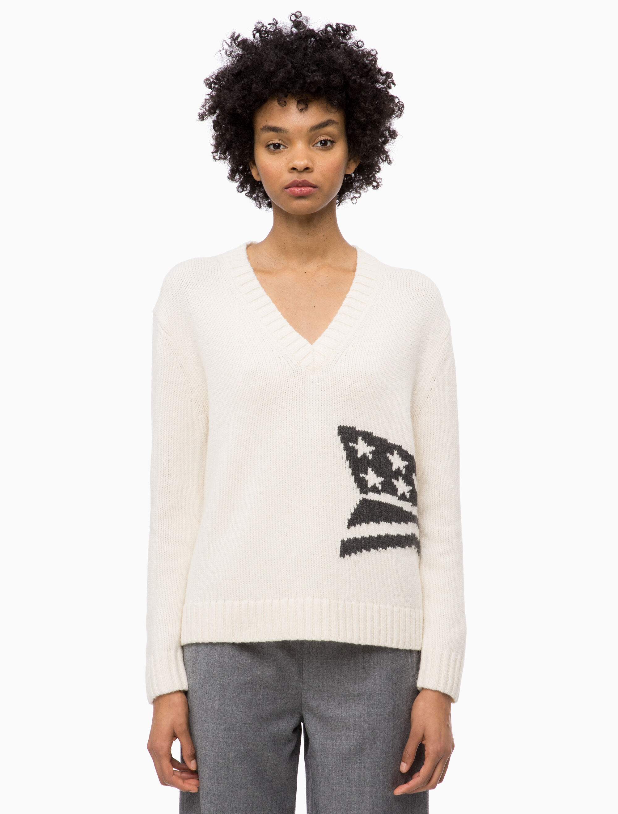 calvin klein v neck sweater