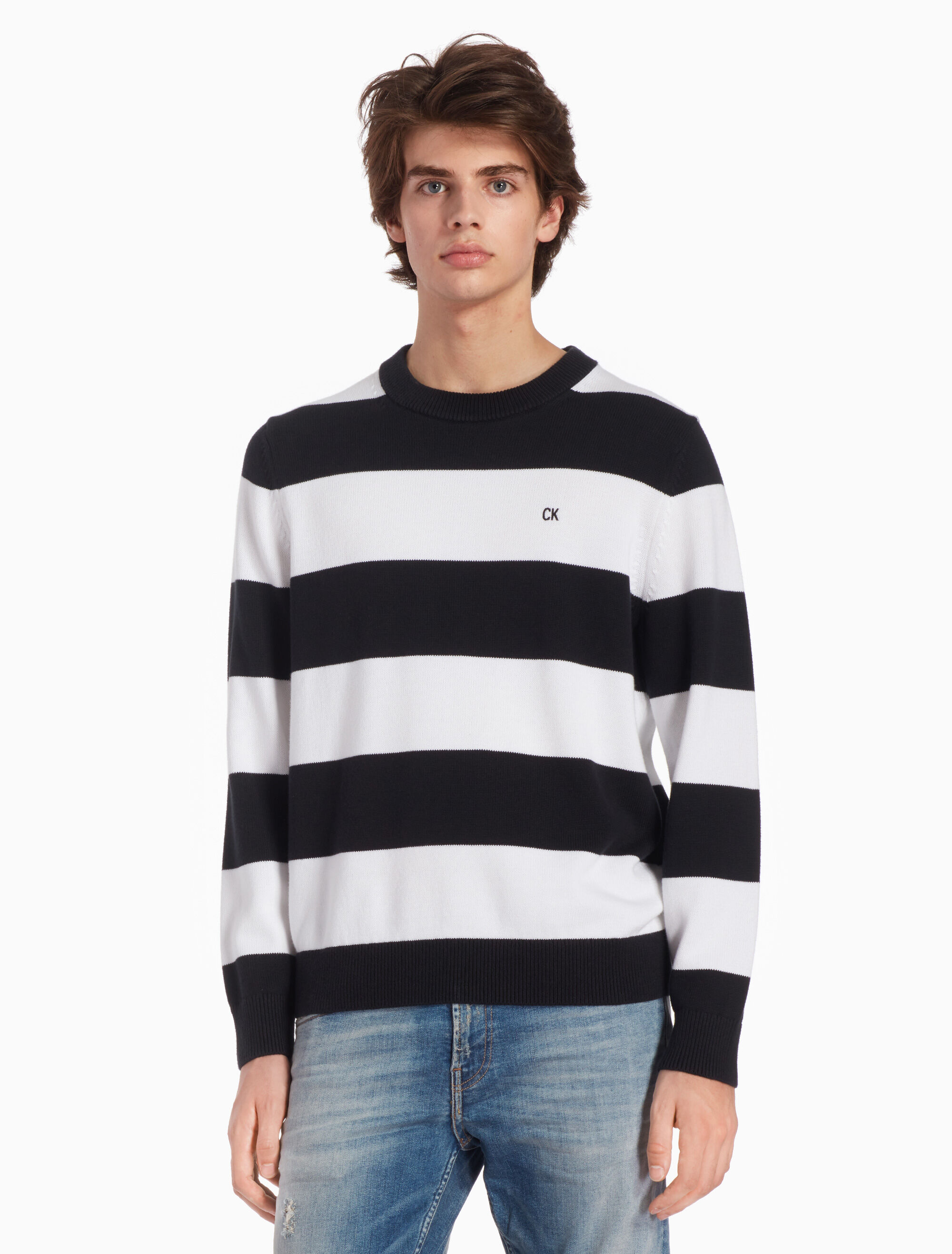Calvin klein striped sweater Clearance