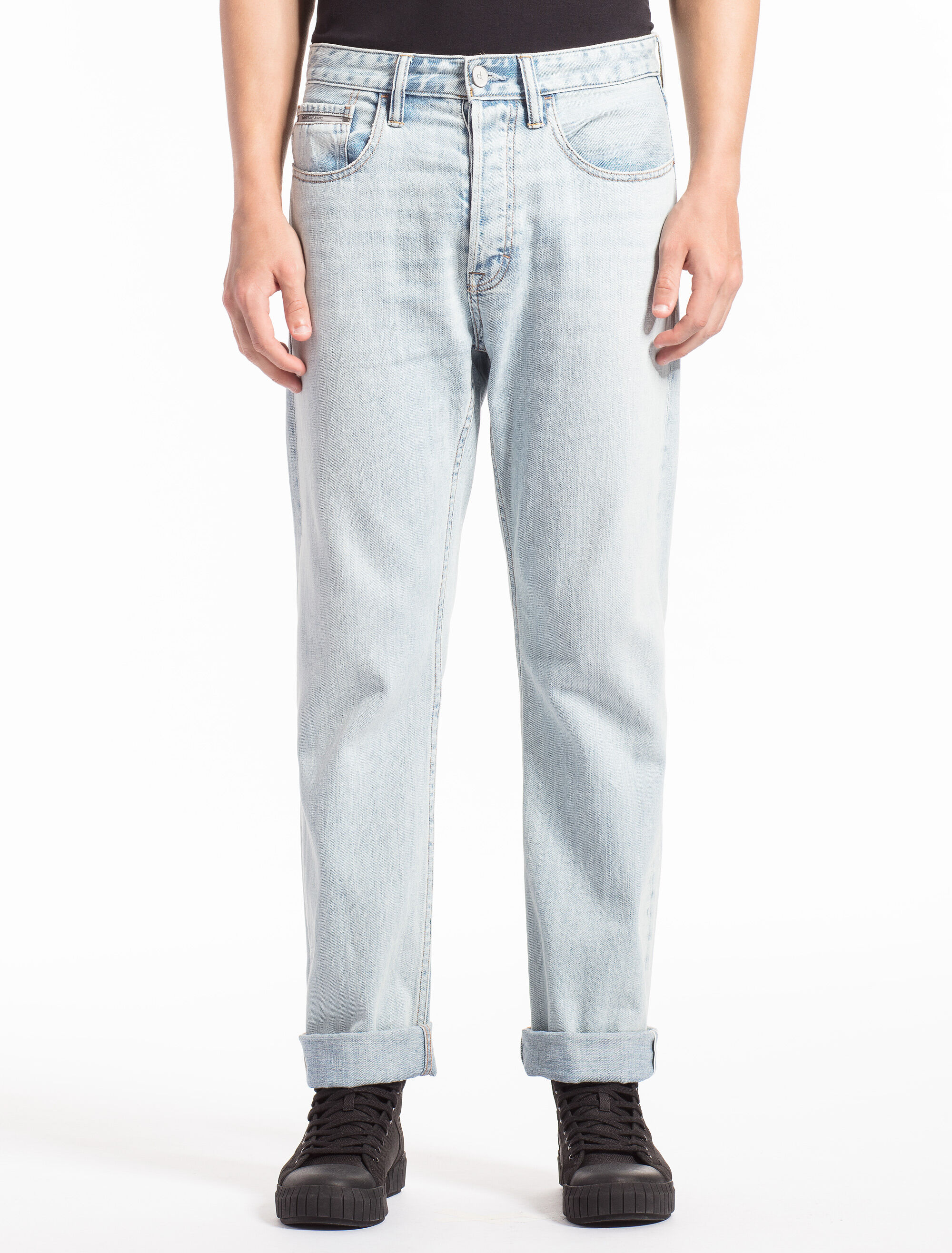 calvin klein straight icon jeans