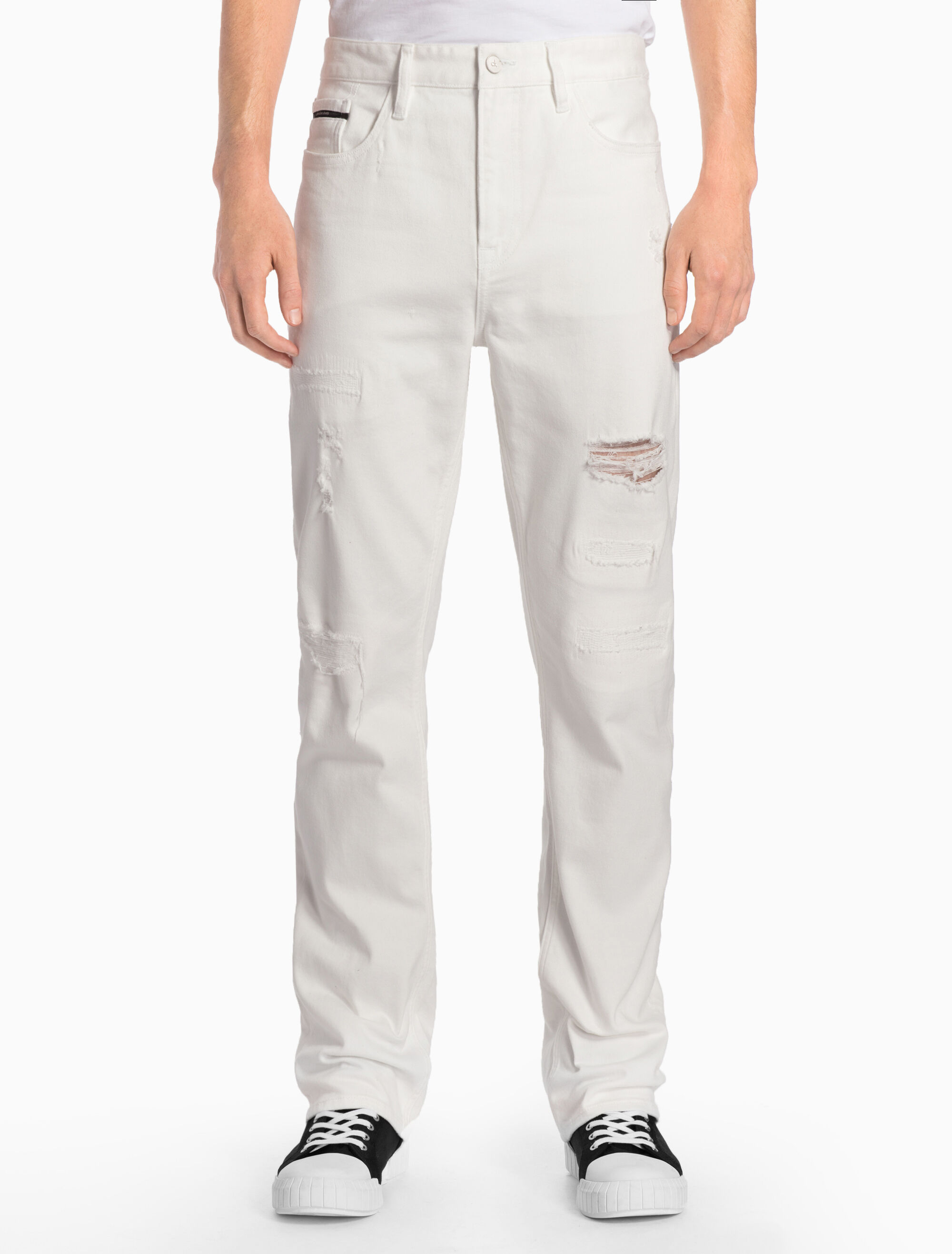Calvin klein white pants clearance