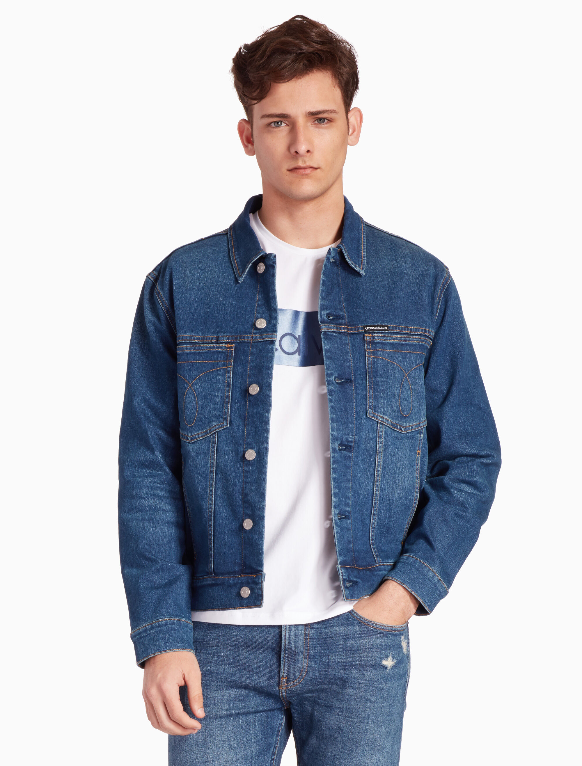 calvin klein modern classic trucker